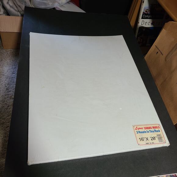 Vintage sealed lyons 16x20 inch canvas panels 3 pack - Picture 1 of 4